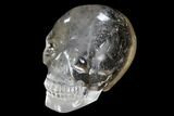 Carved, Smoky Quartz Crystal Skull #118104-2